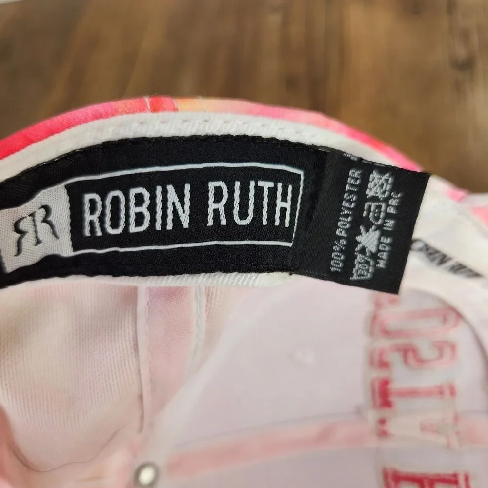 Robin Ruth Costa Rica Tie Dye Hat Pink Pura Vida Designer Baseball Cap Tropical